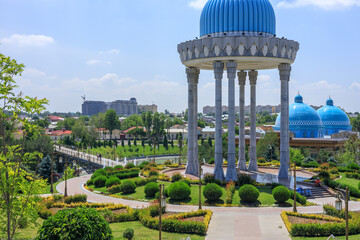 Touristic place in center of Tashkent, park of repression victims