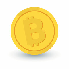 Illustration with bitcoin. Online banking. Digital marketing. Management strategy. Crypto currency, crypto currency coin. Digital bank