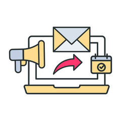 Event, mail, marketing icon