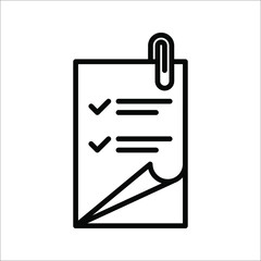 Fototapeta premium attach icon vector. attach sign. attach icon for web and app. vector illustration on white background eps 10
