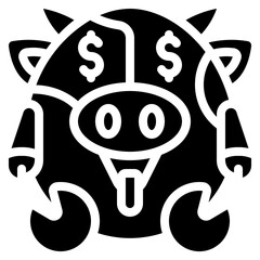 Fototapeta premium Greedy Icon