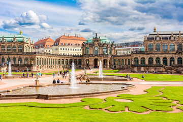 Obraz premium Architecture of Dresdner Zwinger in Dresden, Germany