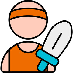 attack outline color icon