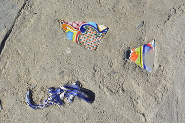 flip flops on the sand