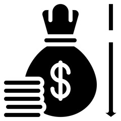 Declining Finance Icon