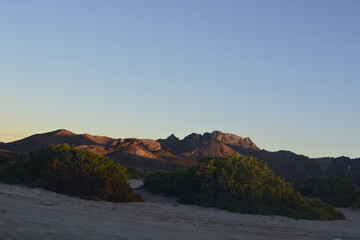 Fototapeta premium sunset in the mountains
