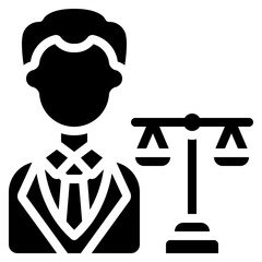 Male Lawyer Icon