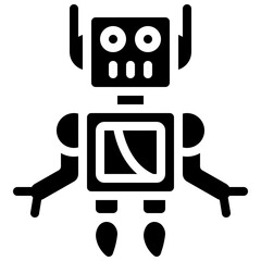 Flying Robot Icon