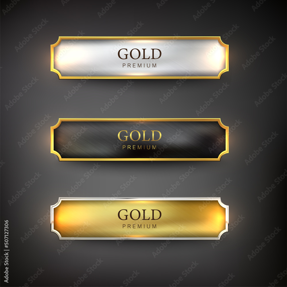 Canvas Prints buttons set web steel on background color black 15
