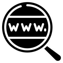 Domain Search Icon - obrazy, fototapety, plakaty