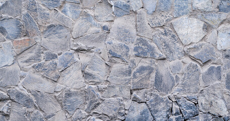 Stone and mortar wall for background