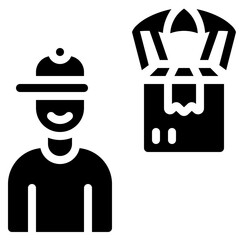 Male Drop Shipper Icon