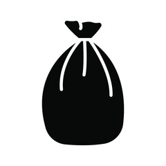 Trash bags icon.  Waste sign. Vector illustration