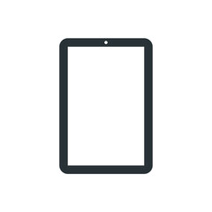 An isolated tablet icon on a white background. Electronic device vector illustration concept.