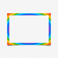 Colorful wooden frame. Wooden square picture frames of colorful set for your web design. Abstract colorful picture frames on transparent background. Vector Illustration EPS 10.