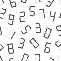 Calculator digital numbers seamless background. Electronic figures. Vector illustration EPS 10.