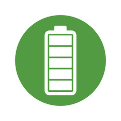 Battery electric charging icon Zero emission vehicle Battery charging station sign