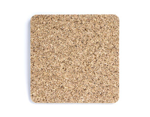 Cork tree isolated. Wood texture. Cork texture isolated on a white background