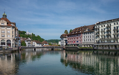 Fototapeta na wymiar Luzern old town view. Switzerland.
