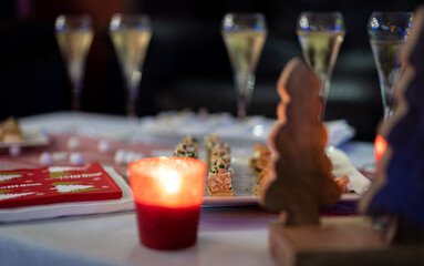 candles on the table