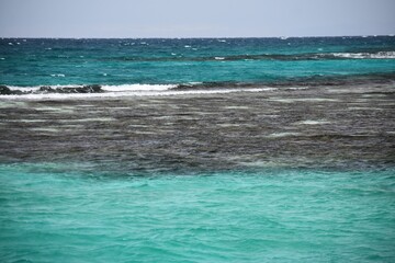 Obraz premium Red Sea in Egypt. View from the ship.