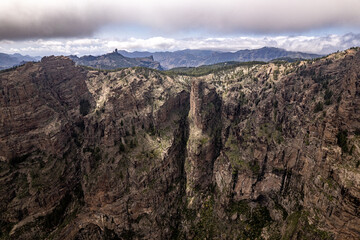 Fototapeta premium landscape with clouds, Gran Canaria