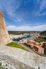 Fototapeta na wymiar Corse - vue de Bonifacio 