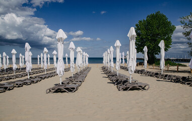 Beach on the Baltic Sea in Sopot
