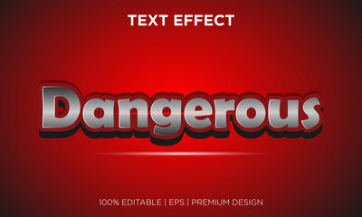 text effect editable background style dangerous
