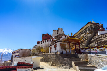 Fototapeta na wymiar Thiksey Monastery or Thiksey Gompa, Leh Ladakh, Jammu and Kashmir, India