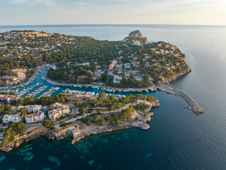 Aerial view from Drone of Mallorca Coastline (Spain, Balearic Island) - 507141542