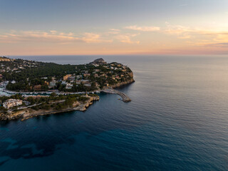 Aerial view from Drone of Mallorca Coastline (Spain, Balearic Island) - 507141551