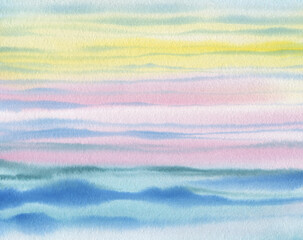 Abstract watercolor background. Painted bright spot on paper with watercolor paint. Bright colorful background for design.