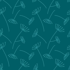 Floral seamless leaves branches pattern for fabrics and packaging and gifts and linens and kids and wrapping paper