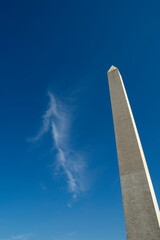 Washington Monument and Cloud