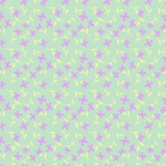 Floral seamless flower pattern for fabrics and textiles and packaging and gifts and cards and linens and kids