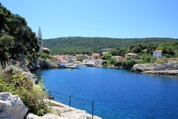 Fototapeta na wymiar view on Veli Losinj, island Losinj, Croatia