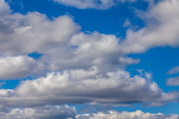 Naklejka premium Heaven landscape, the blue cloudy sky