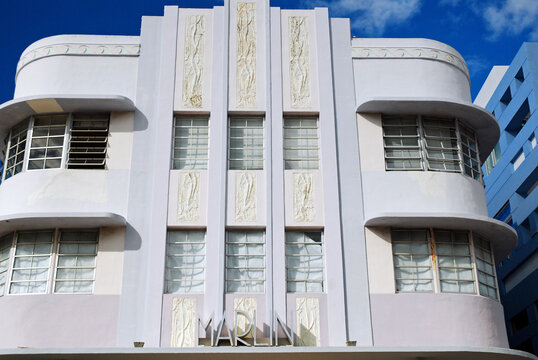 The Hotel Marlin is a fine example of Streamline Morderne Art Deco Architecture found in the South Beach area of Miami Beach, Florida
