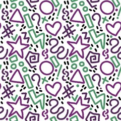 Abstract seamless pattern for fabrics and textiles and packaging and linens and gifts and cards and hobbies