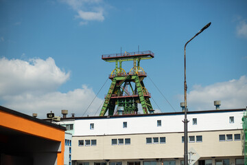 Steel tower for coal mining in Poland
