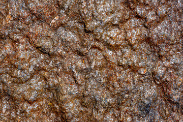 stone with iron ore and quartz