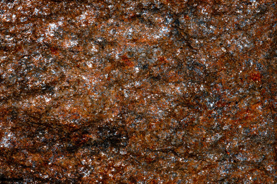 stone with iron ore and quartz