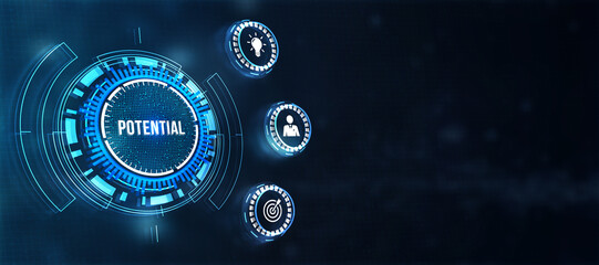 Internet, business, Technology and network concept. Coach motivate to personal development. Personal and career growth. Potential and motivation concepts. 3d illustration.