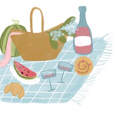 Summer romantic picnic 