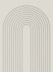 A minimal mid century style abstract art print