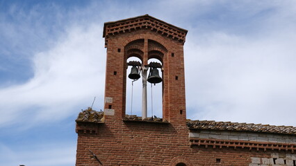 old style bell tower of the church