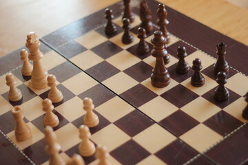 chess pieces on a chessboard, chess moves, chess pieces
