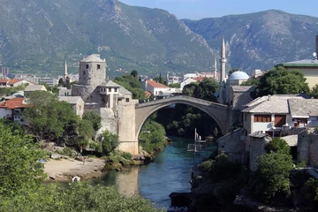 Papier Peint photo autocollant Stari Most Mostar Old Bridge/Stari Most Mostar.