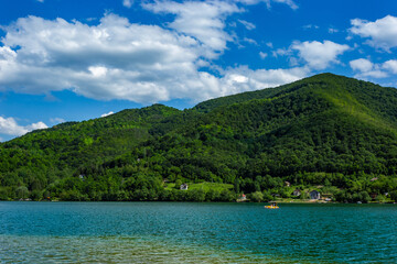 Mountain lake in the Balkan mountains. Bosnia and Herzegovina.